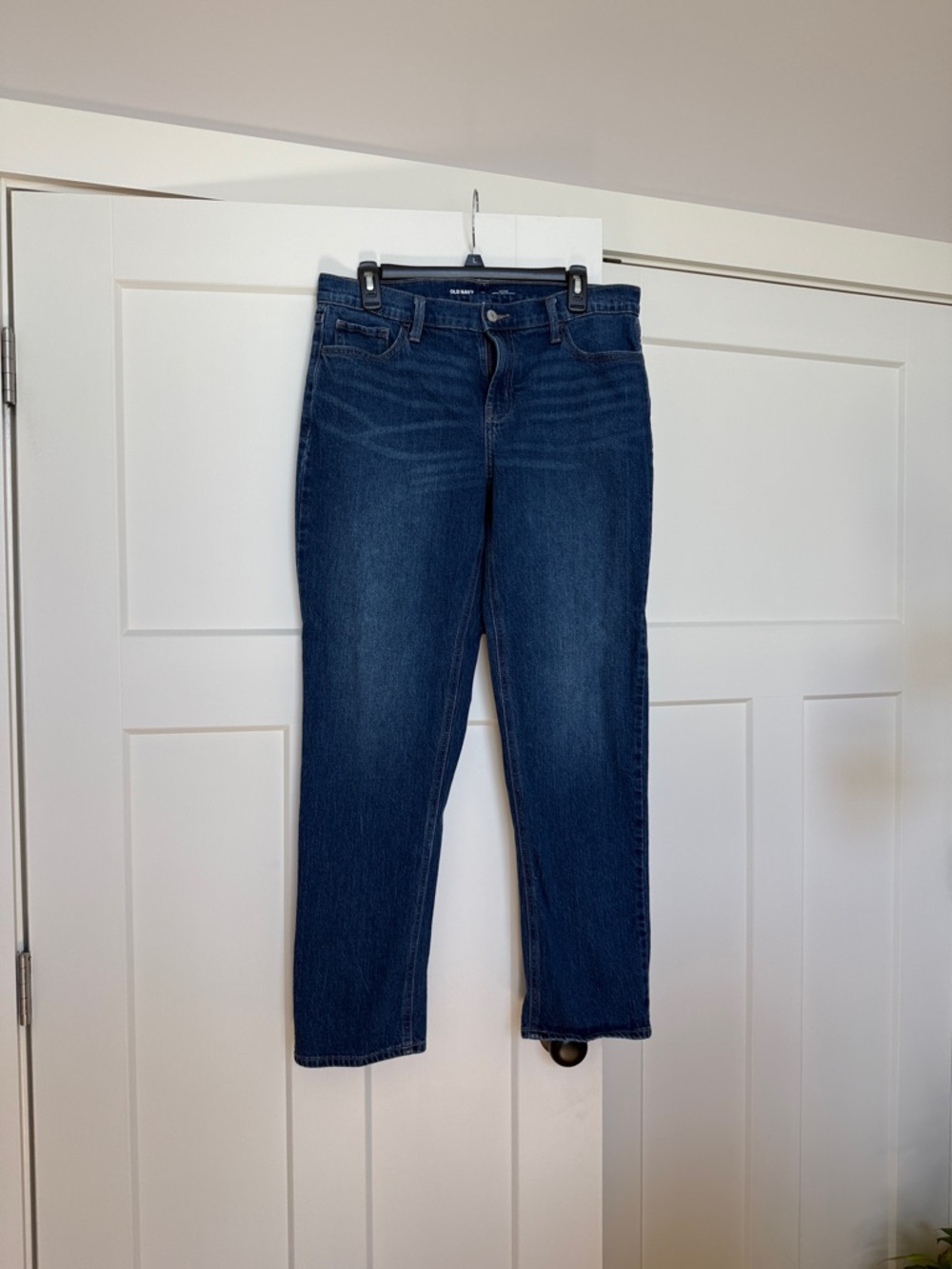 Old Navy Dark Blue Boyfriend Straight Leg Jeans